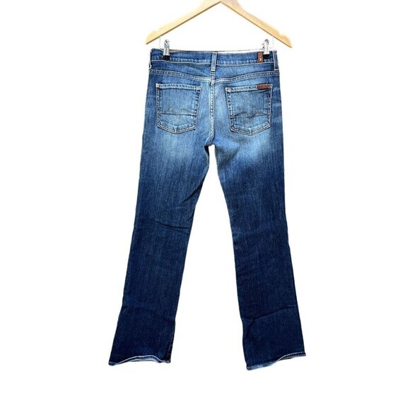7 for All Mankind Boycut Jeans Y2K Low Rise Relaxed Fit Boot Cut Celebrity - Picture 3 of 7